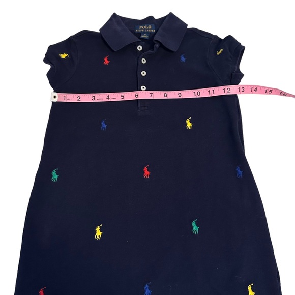 Polo Ralph Lauren | Navy Pony Logo Polo T-Shirt Dress Size 6 - Picture 10 of 11